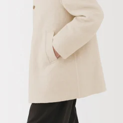 Clearance Muji Manteau droit en cachemire recyclé pour homme
