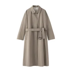 New Muji Manteau droit en coton déperlant pour femme