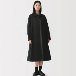 New Muji Manteau droit en coton déperlant pour femme