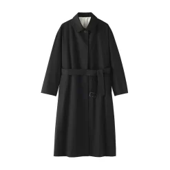 New Muji Manteau droit en coton déperlant pour femme