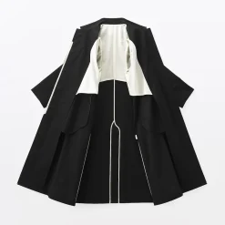 New Muji Manteau droit en coton déperlant pour femme