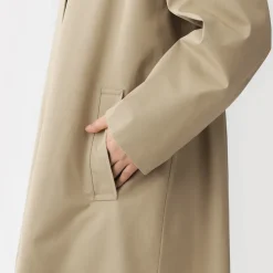 New Muji Manteau droit en coton déperlant pour femme