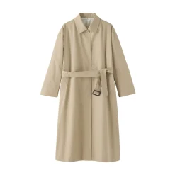 New Muji Manteau droit en coton déperlant pour femme