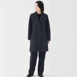 Best Muji Manteau en denim mélangé kapok pour femme