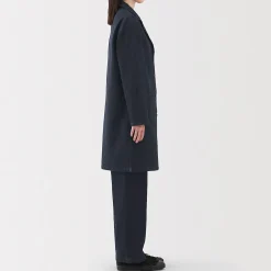 Best Muji Manteau en denim mélangé kapok pour femme