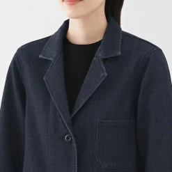 Best Muji Manteau en denim mélangé kapok pour femme