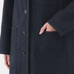 Best Muji Manteau en denim mélangé kapok pour femme