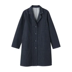 Best Muji Manteau en denim mélangé kapok pour femme
