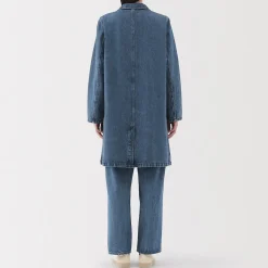 Best Muji Manteau en denim mélangé kapok pour femme