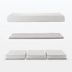Muji Matelas  large double à ressorts ensachés haute densité, facile à retourner