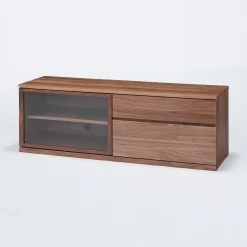 Outlet Muji Meuble TV en noyer ‐ Grand