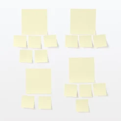 Hot Muji Notes adhésives carrées larges à carreaux 5mm