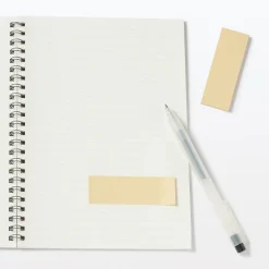 Outlet Muji Notes autocollantes entièrement adhésives en papier kraft - Unies, lot de 2