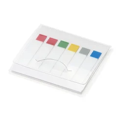 New Muji Notes autocollantes indexées transparentes - 6 mm, lot de 2