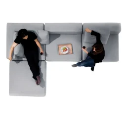 Clearance Muji Ottomane de canapé modulable gris clair (Dont Eco‐part. 4,30 €)