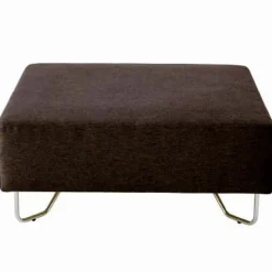 Muji Ottomane de canapé modulable Noir/Marron (Dont Eco‐part. 4,30 €)