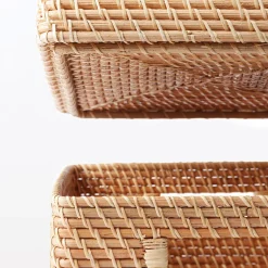 Discount Muji Panier carré en rotin L35X P36X H24cm