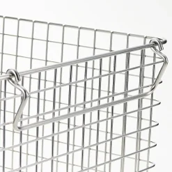 Muji Panier en fil d'acier inoxydable L37X P26X H24cm