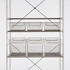 Muji Panier en fil d'acier inoxydable L37X P26X H24cm