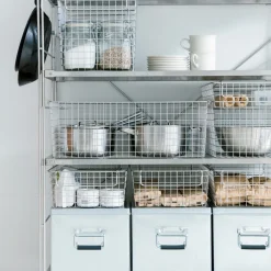 Sale Muji Panier en fil d'acier inoxydable L37X P26 XH8 cm