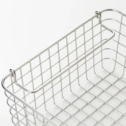 Online Muji Panier en fil d'acier inoxydable L37X P26X H12cm