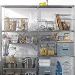 Online Muji Panier en fil d'acier inoxydable L37X P26X H12cm