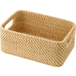 Online Muji Panier en rotin à poignées L15X P22X H9cm