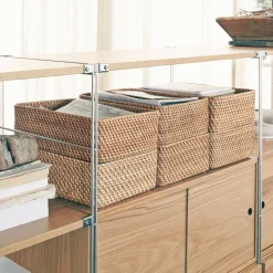 Clearance Muji Panier en rotin S L26xP36xH12cm