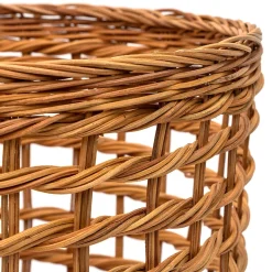 Outlet Muji Panier rond en rotin à tissage ouvert M