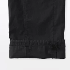 Sale Muji Pantalon à cordon de serrage en toile de coton léger pour femme