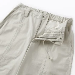 Sale Muji Pantalon à cordon de serrage en toile de coton léger pour femme