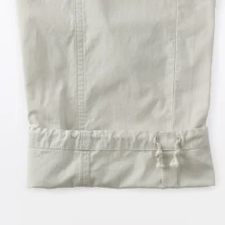 Sale Muji Pantalon à cordon de serrage en toile de coton léger pour femme
