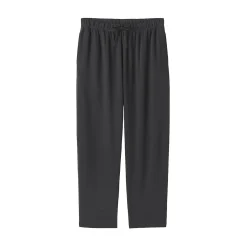 Sale Muji Pantalon à cordon en coton lisse unisexe