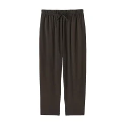 Sale Muji Pantalon à cordon en coton lisse unisexe
