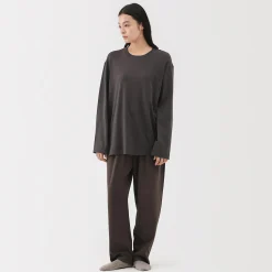Sale Muji Pantalon à cordon en coton lisse unisexe