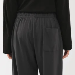 Sale Muji Pantalon à cordon en coton lisse unisexe