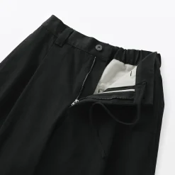 Hot Muji Pantalon à coupe cocon et à plis en toile de coton pour femme