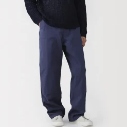 Muji Pantalon aux genoux renforcés en toile de coton pour homme