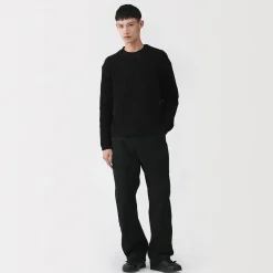 Muji Pantalon aux genoux renforcés en toile de coton pour homme