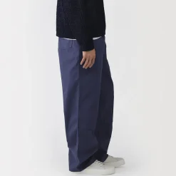 Muji Pantalon aux genoux renforcés en toile de coton pour homme