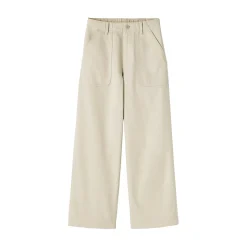 Discount Muji Pantalon avec motif de chevrons en coton pour femme