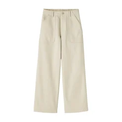 Discount Muji Pantalon avec motif de chevrons en coton pour femme