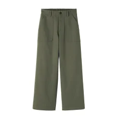 Discount Muji Pantalon avec motif de chevrons en coton pour femme
