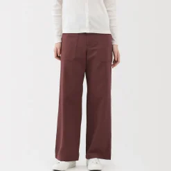 Discount Muji Pantalon avec motif de chevrons en coton pour femme
