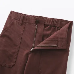 Discount Muji Pantalon avec motif de chevrons en coton pour femme