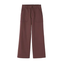 Discount Muji Pantalon avec motif de chevrons en coton pour femme