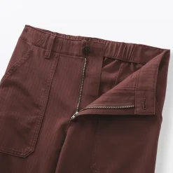 Discount Muji Pantalon avec motif de chevrons en coton pour femme