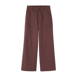 Discount Muji Pantalon avec motif de chevrons en coton pour femme