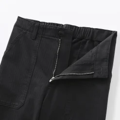 Discount Muji Pantalon avec motif de chevrons en coton pour femme