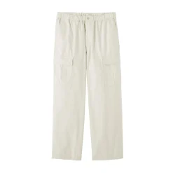 Clearance Muji Pantalon cargo à coupe Easy Fit en toile de coton léger pour homme